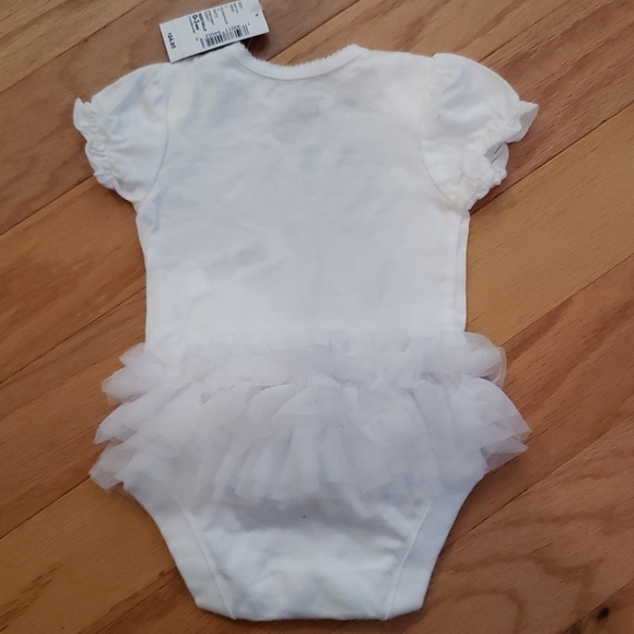 Unicorn onesie with ruffle sz. 0-3 months - Picture 4 of 6